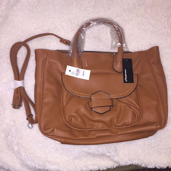 Camel Cognac MoDa New York Crossbody Bag Purse NWT - Picture 2 of 9